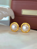 Artisan Nest Pearl Earrings: Timeless Elegance for Everyday Moments
