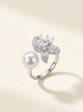 Iris Spring Wild Freshwater Pearl & Diamond Statement Ring