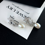 Star Trails Freshwater Pearl Earrings | 925 Silver Comet Studs for Daily Elegance