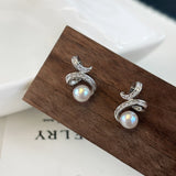 Moonlight Whisper Wild Freshwater Pearl Dangling Earrings for Everyday Elegance
