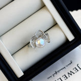 Silk Road Breeze Adjustable Pearl Ring | Natural Freshwater Pearl & Cubic Zirconia Accent