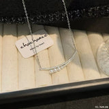 Luna Smile: Wild Freshwater Pearl Arc Necklace | Delicate Locklace Enhancer