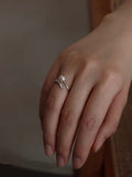 Wild Baroque Pearl Ring with Diamond Accents - Adjustable Handcrafted Jewelry