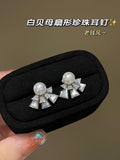 Starlight Fan Pearl Earrings - Convertible Two-Way Design for Everyday Elegance and Evening Glamour