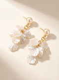 Wild Freshwater Pearl Blossom Earrings | Handcrafted Floral Drops for Everyday Elegance