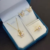 Dancing Light Butterfly Pearl Trio Set