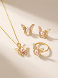 Dancing Light Butterfly Pearl Trio Set
