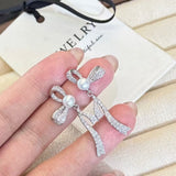 Luxe Butterfly Swarovski Pearl Earrings