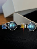 Luminous Aurora Wild Freshwater Pearl Ring Set
