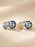 Luminous Aurora Wild Freshwater Pearl Ring Set