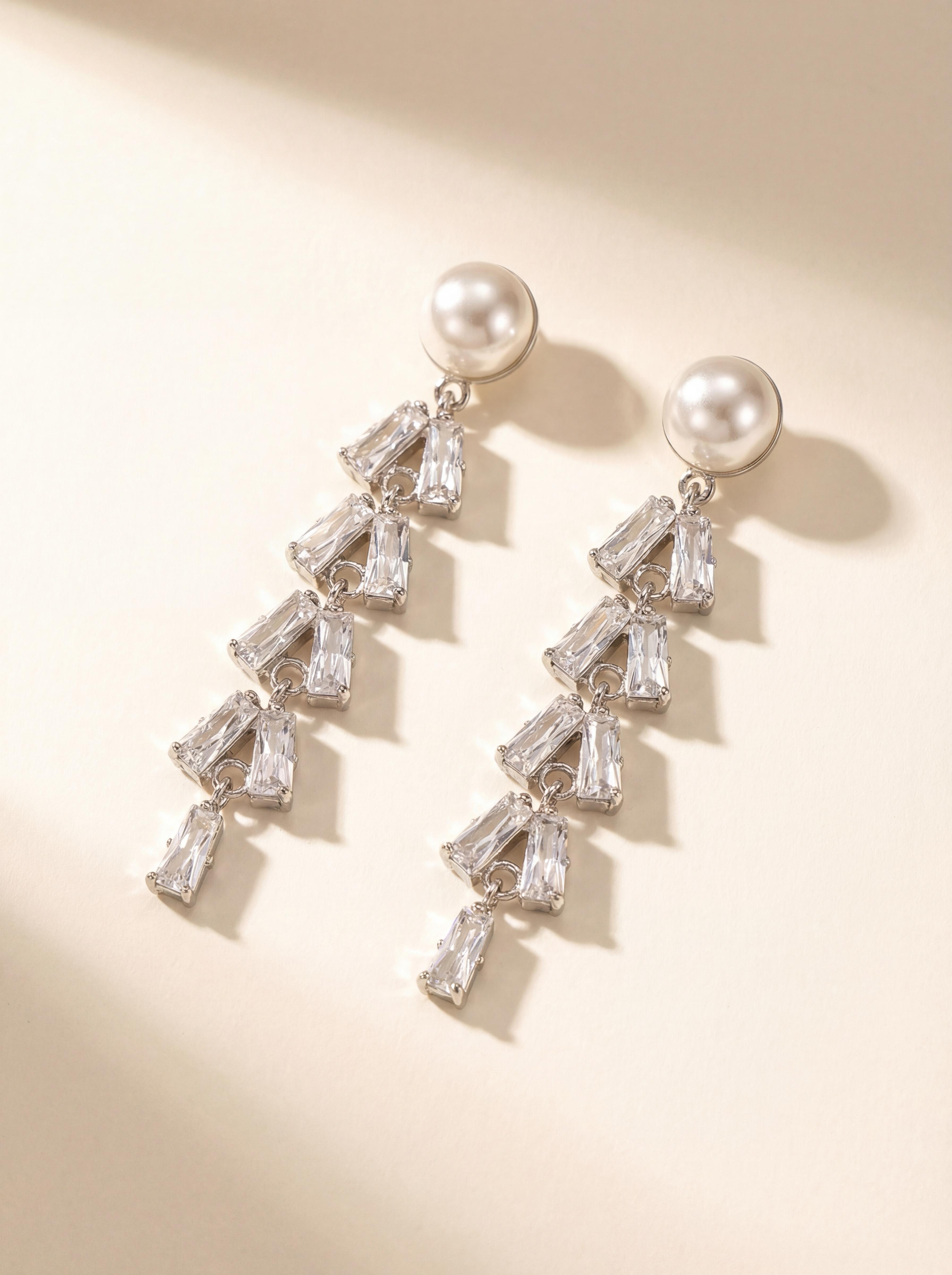 Vintage Paris Pearl Fringe Earrings