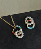 Enamel Donut Pearl Studs | Spring Pastel Collection | Hypoallergenic S925