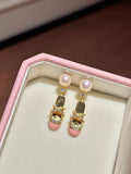 Ballet Slipper Swarovski Crystal Pearl Earrings: Dance in Everyday Light