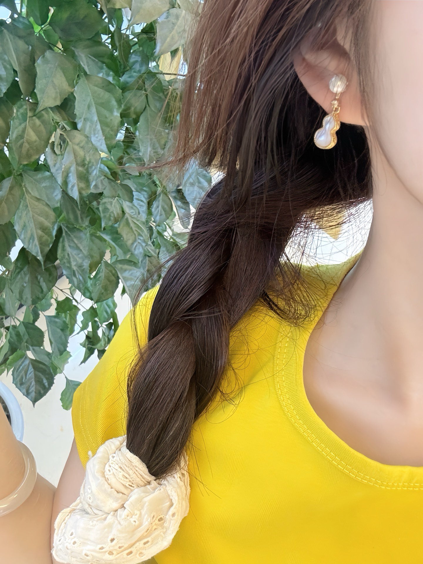 Lucky Hollow Pearl & Shell Earrings | Modern Minimalist Beaded Charm Studs