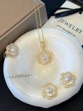 Wild Camellia Pearl Trio Set