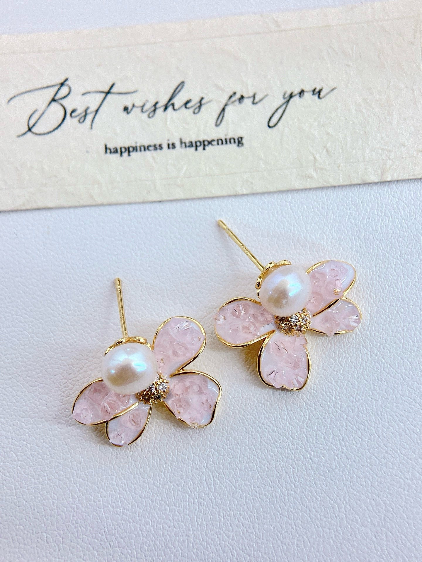 Sakura Whisper Freshwater Pearl Earrings