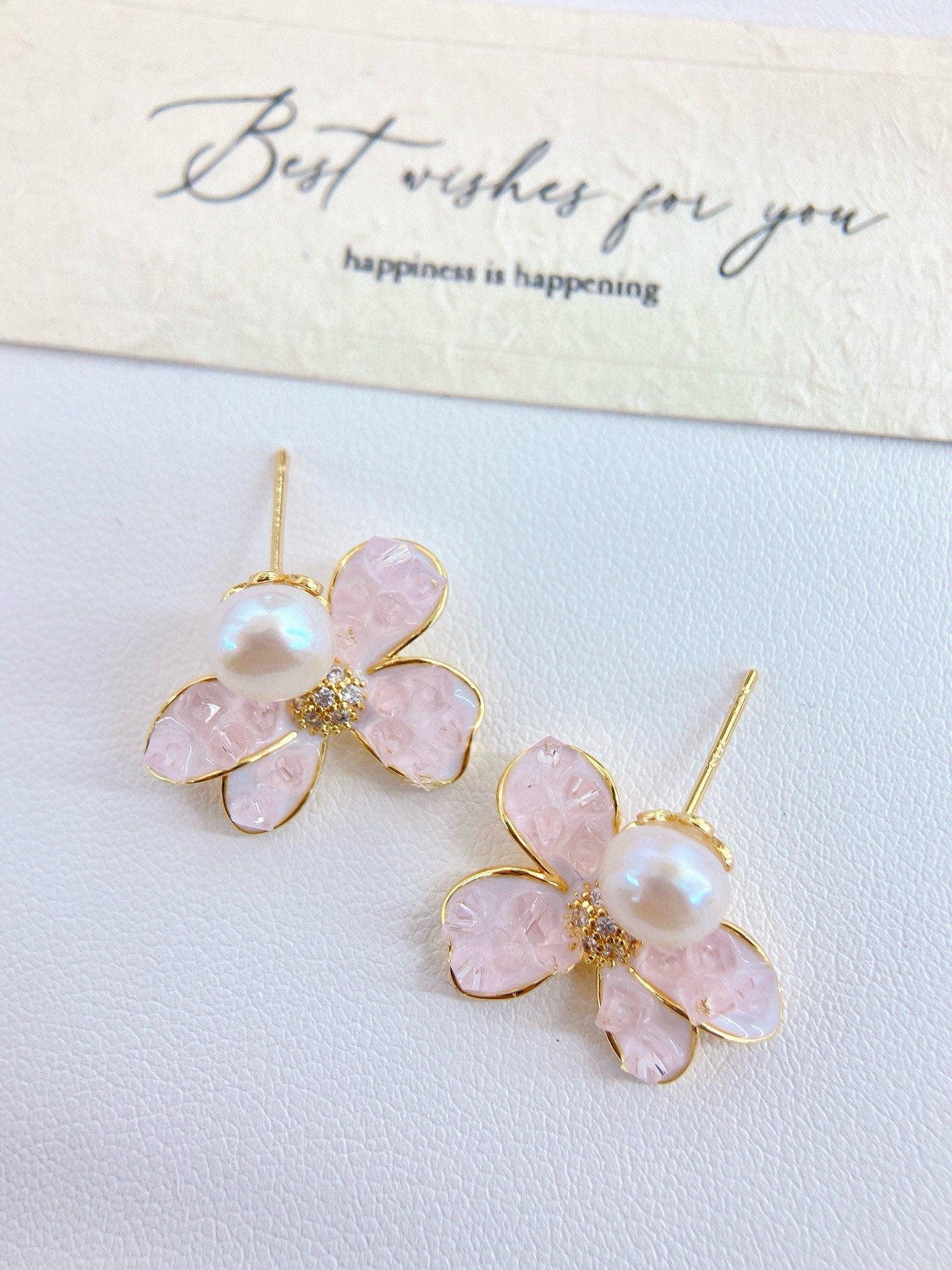 Sakura Whisper Freshwater Pearl Earrings