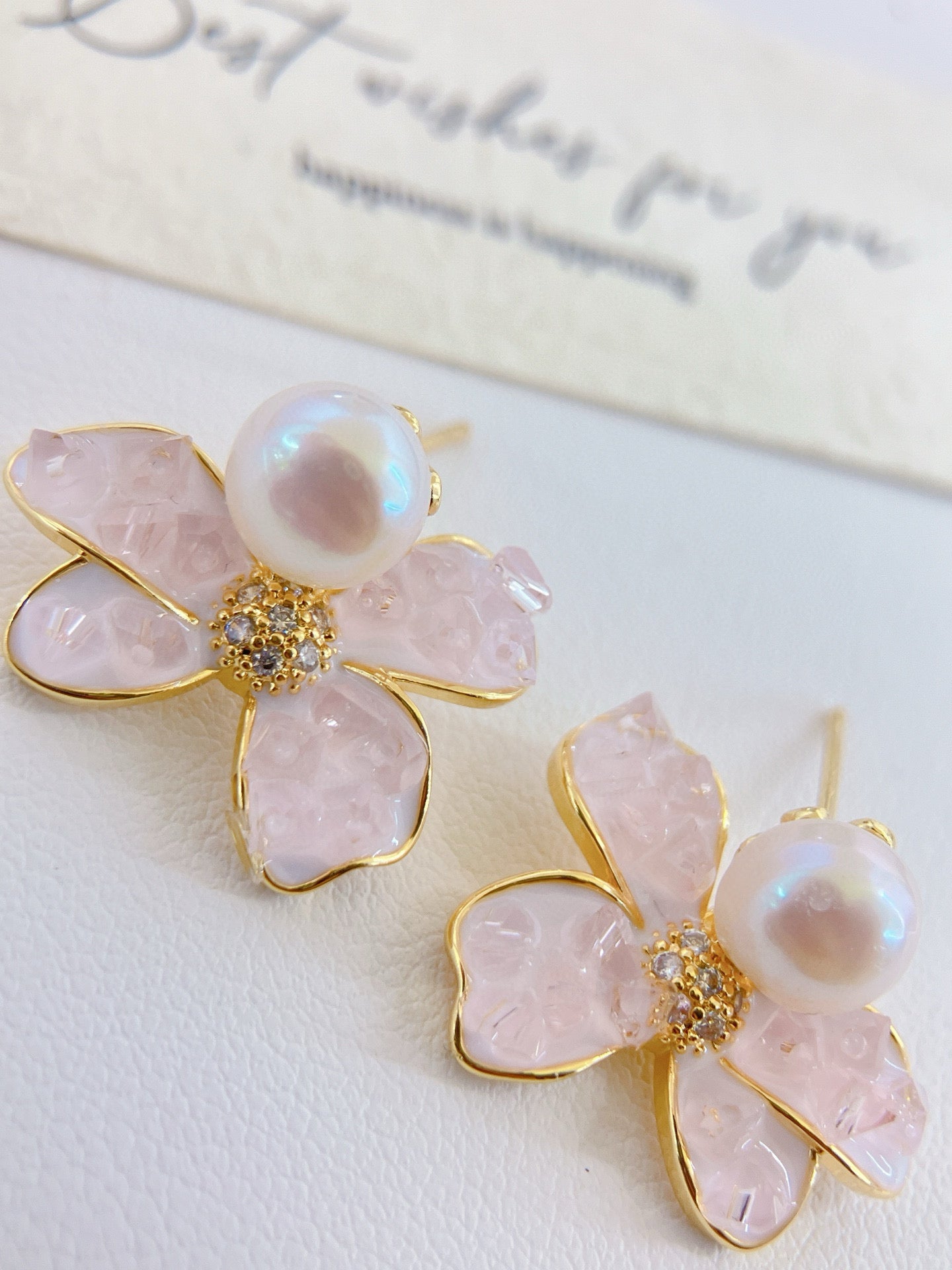 Sakura Whisper Freshwater Pearl Earrings