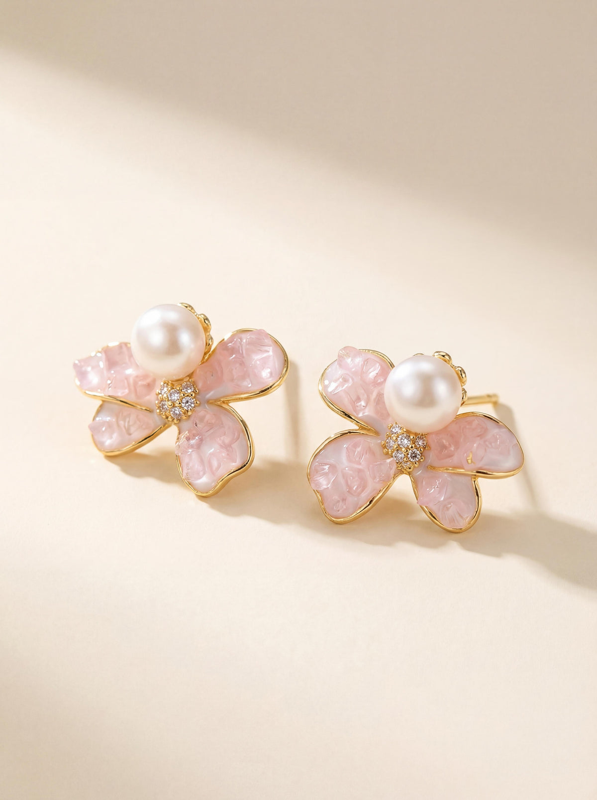 Sakura Whisper Freshwater Pearl Earrings