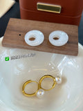 Ping An Luck Earrings: Dual-Wear Modern Chinese Inspired Pearl Accessories
