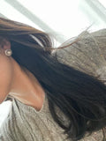 Vintage-Style Swarovski Diamond Freshwater Pearl Earrings - Timeless Elegance for Everyday Glamour