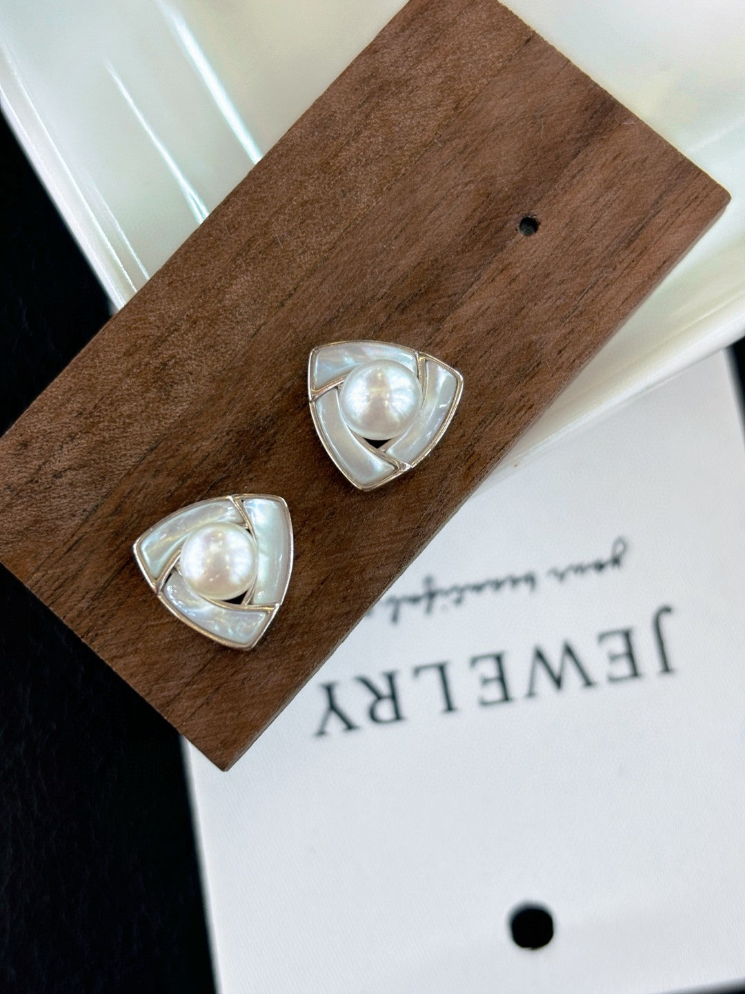 Lunar Vortex Pearl Earrings | Handcrafted Wild Freshwater Pearls & Sterling Silver