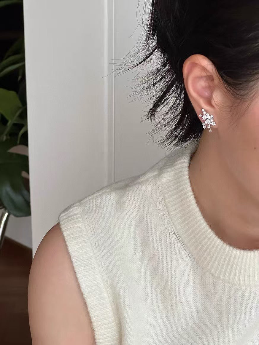 Ethereal Whispers Pearl Drop Earrings