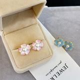 Breathing Cherry Blossom Pearl Drop Earrings