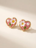 Wild Freshwater Pearl Heart Earrings | Vintage French Romance | Limited Edition