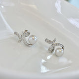 Moonlight Whisper Wild Freshwater Pearl Dangling Earrings for Everyday Elegance