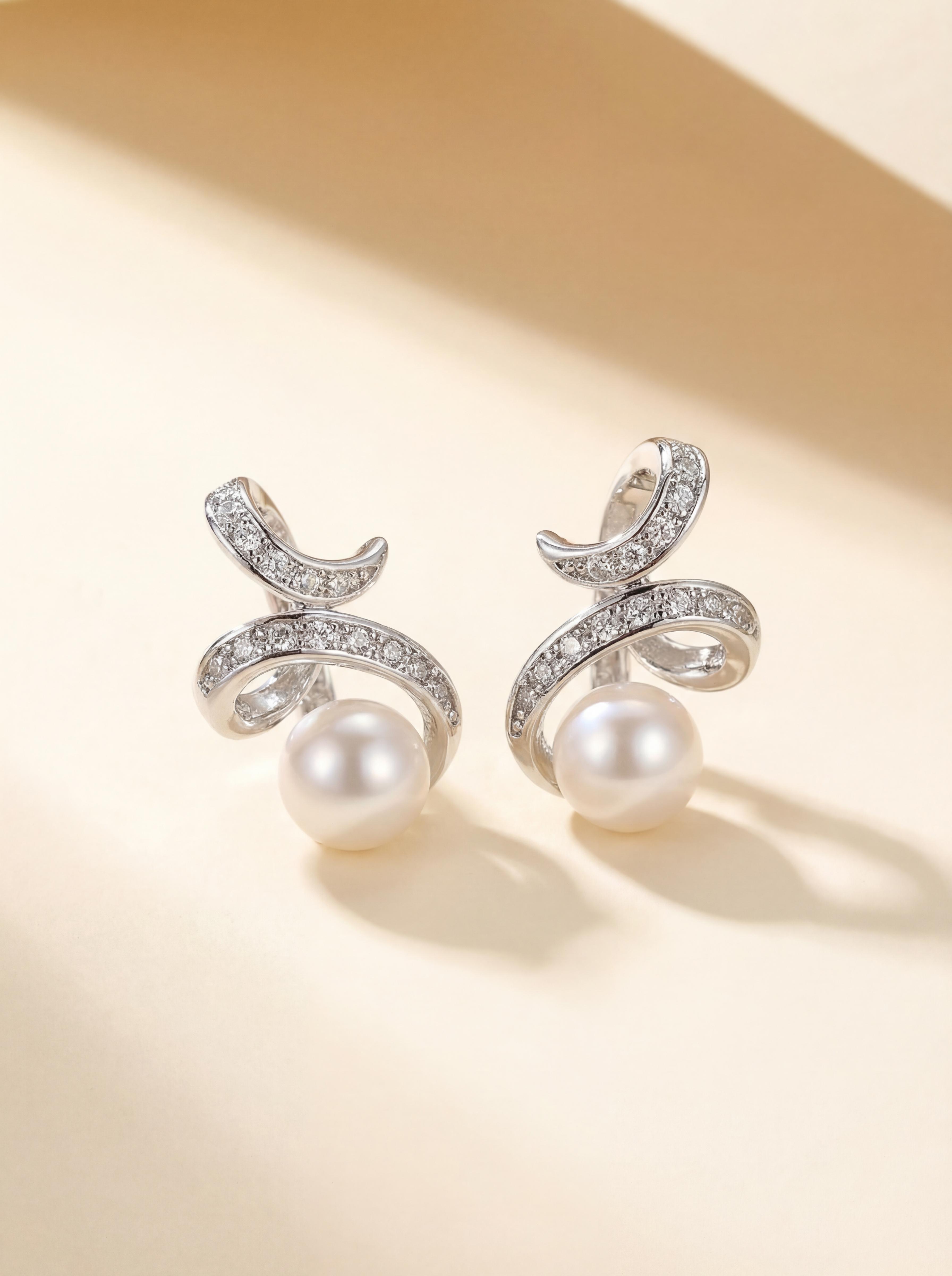 Moonlight Whisper Wild Freshwater Pearl Dangling Earrings for Everyday Elegance