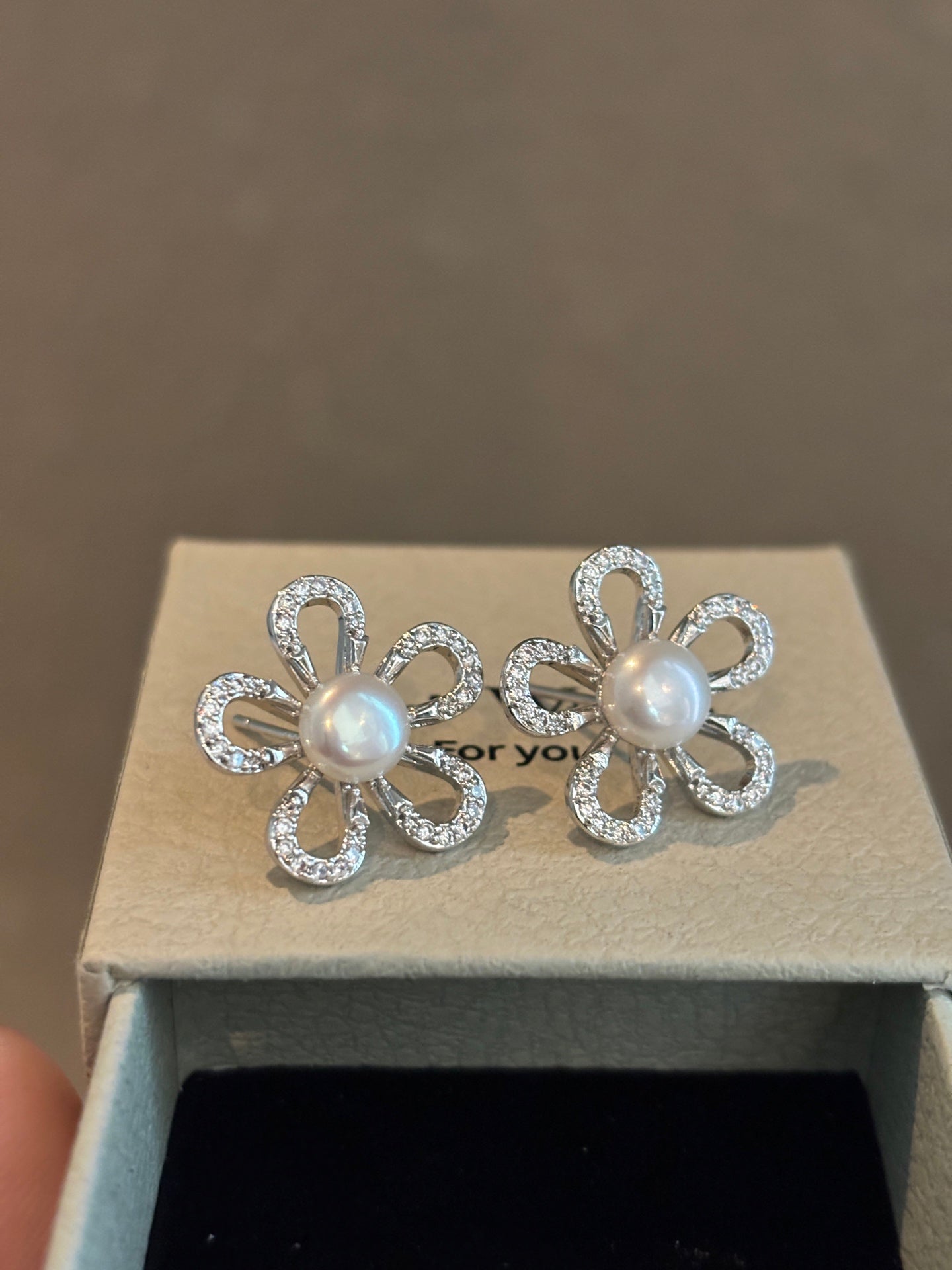 Australian Natural Freshwater Pearl Sunflower Studs - Subtle Shimmer Design