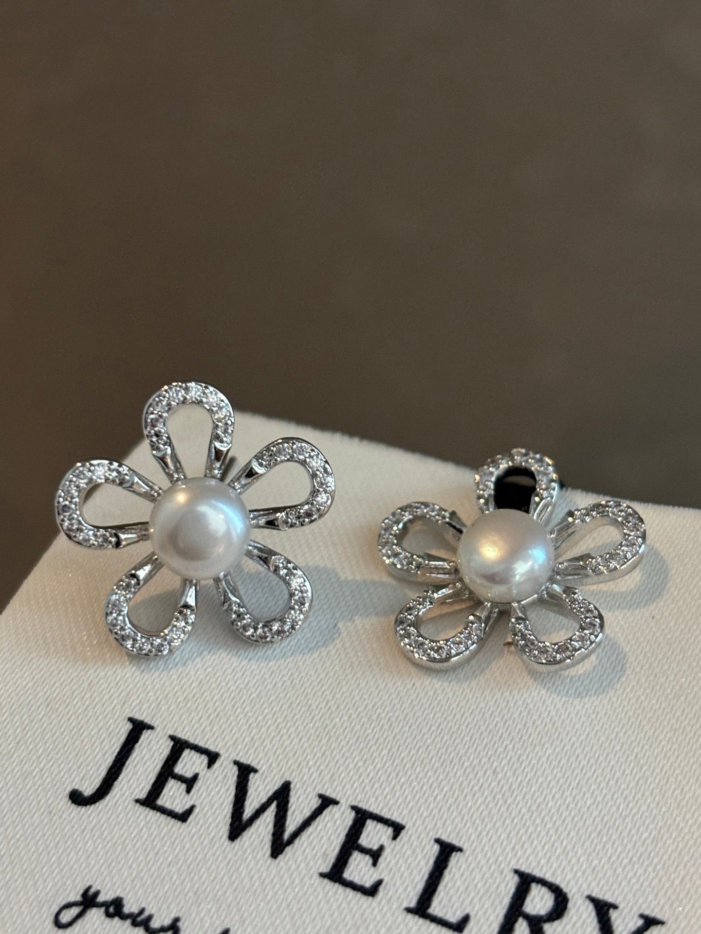 Australian Natural Freshwater Pearl Sunflower Studs - Subtle Shimmer Design