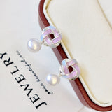 Twilight Knot Pearl Earrings