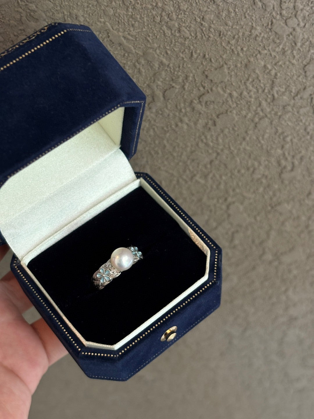 Enchanted Wild Pearl & Four-Leaf Clover Ring