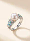 Enchanted Wild Pearl & Four-Leaf Clover Ring