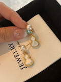 Gourd Pearl Earrings | Serene Harmony | New Chinese Style with Genuine Freshwater Pearl