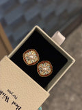 Vintage Royal Monet Enamel Pearl Earrings: Wild Cultured Pearl & Silver Statement Jewelry