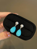Teardrop Turquoise & Pearl Earrings | Ocean-Infused Elegance for Everyday Wear