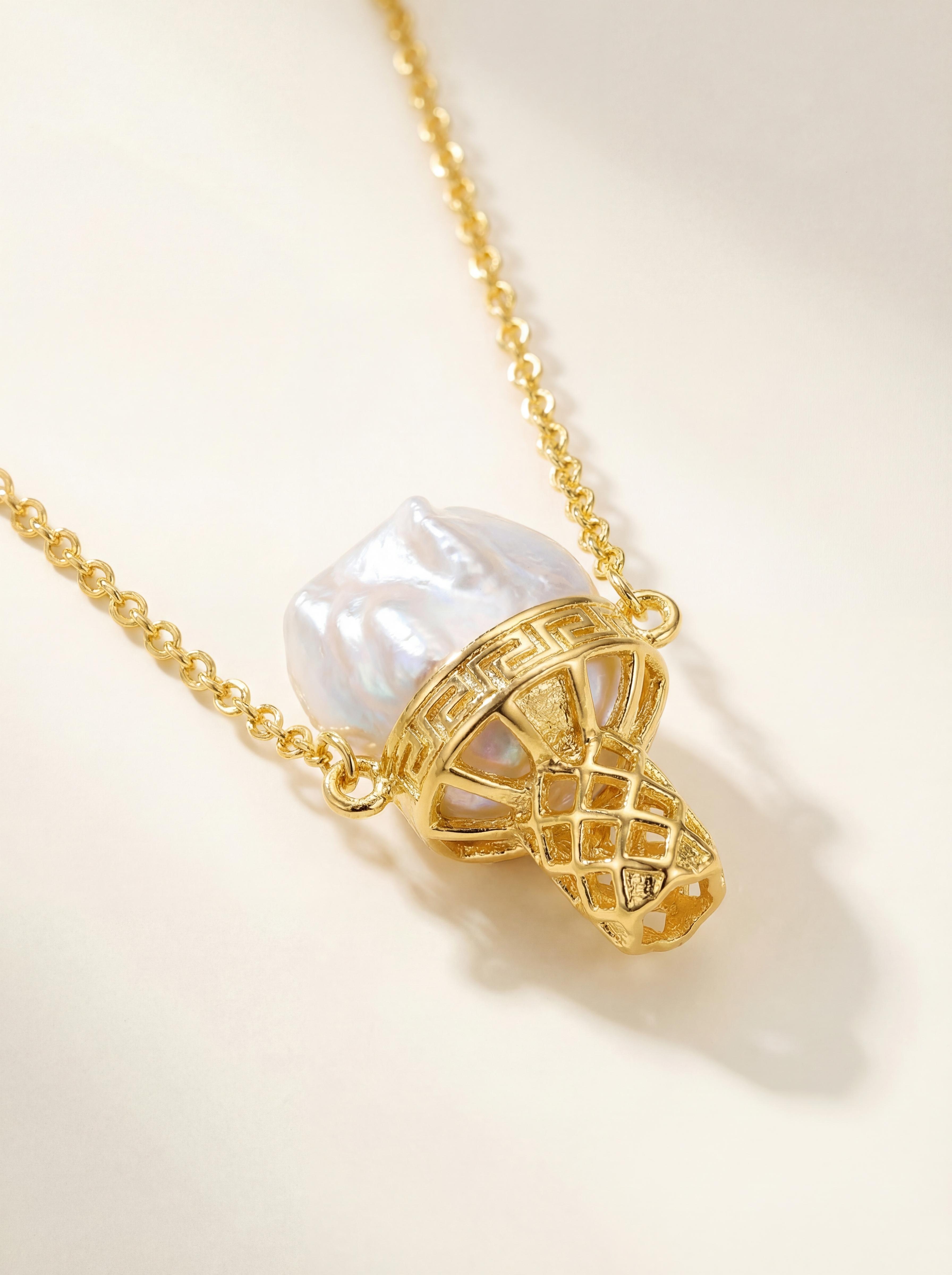 Baroque Freshwater Pearl Necklace - Organic Elegance for the Unconventional Soul