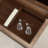 Bamboo Grace Freshwater Pearl Earrings