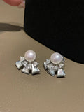 Starlight Fan Pearl Earrings - Convertible Two-Way Design for Everyday Elegance and Evening Glamour