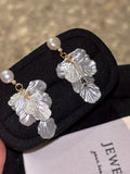 Wild Freshwater Pearl Blossom Earrings | Handcrafted Floral Drops for Everyday Elegance