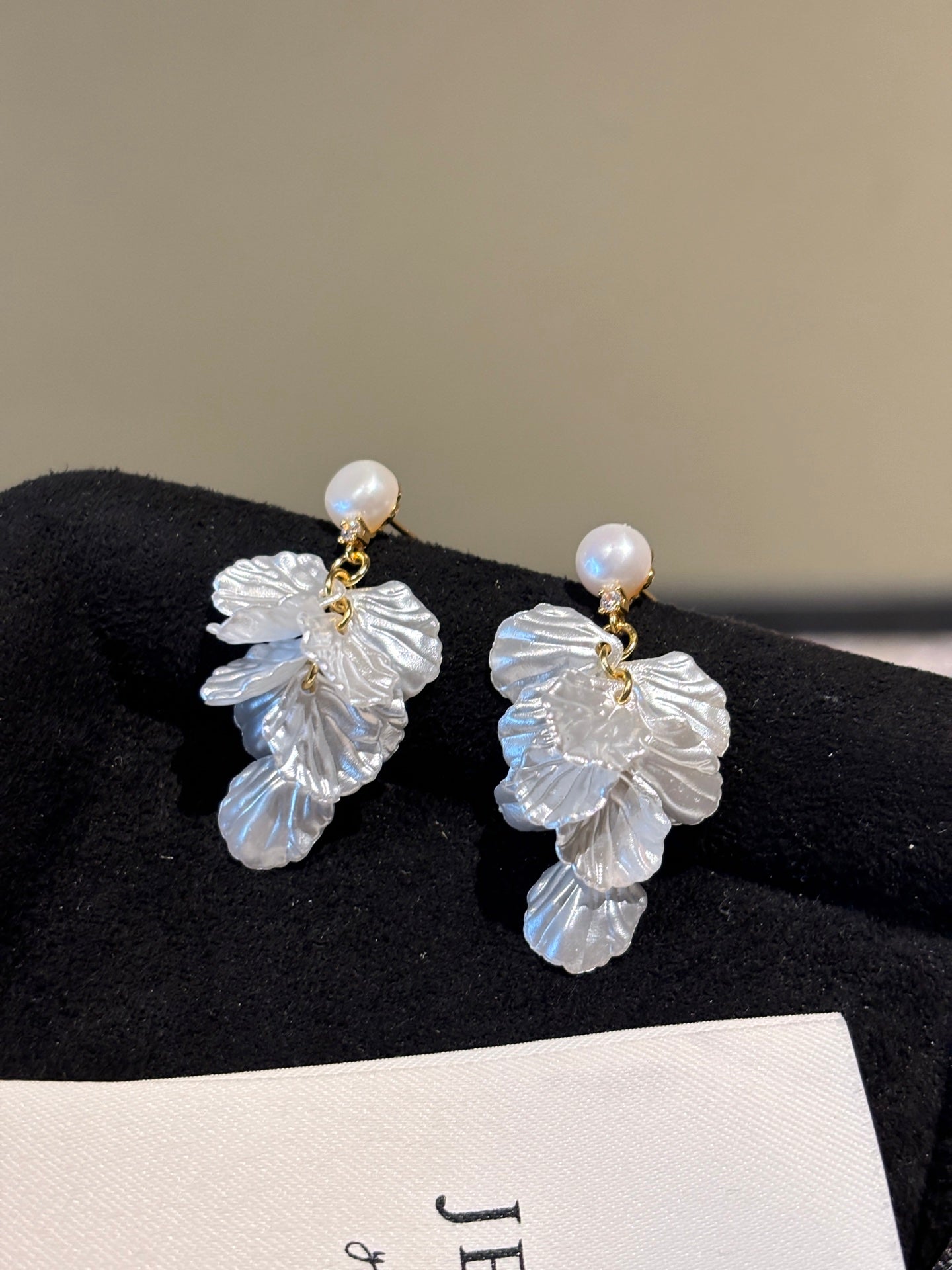 Wild Freshwater Pearl Blossom Earrings | Handcrafted Floral Drops for Everyday Elegance