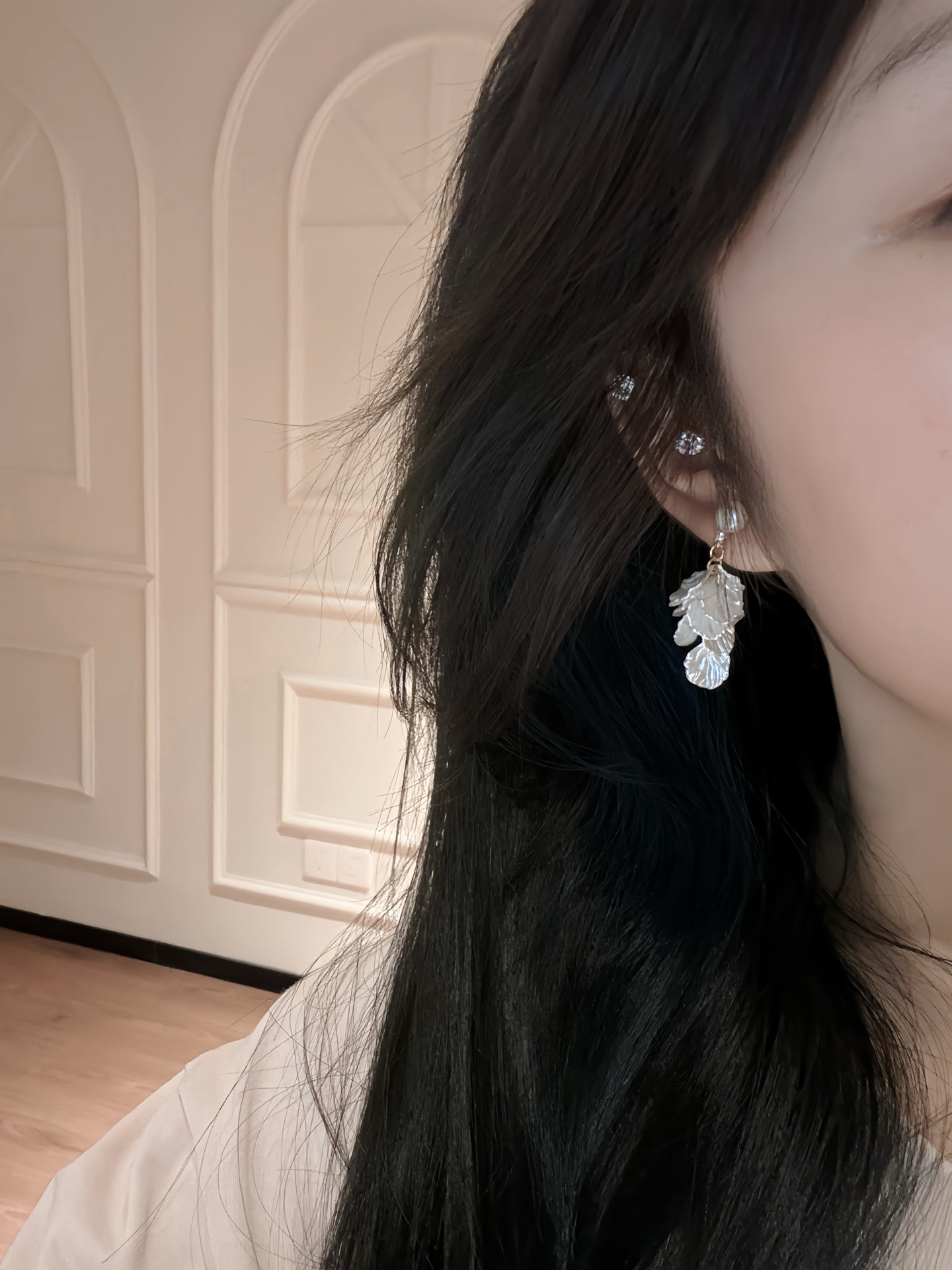 Wild Freshwater Pearl Blossom Earrings | Handcrafted Floral Drops for Everyday Elegance