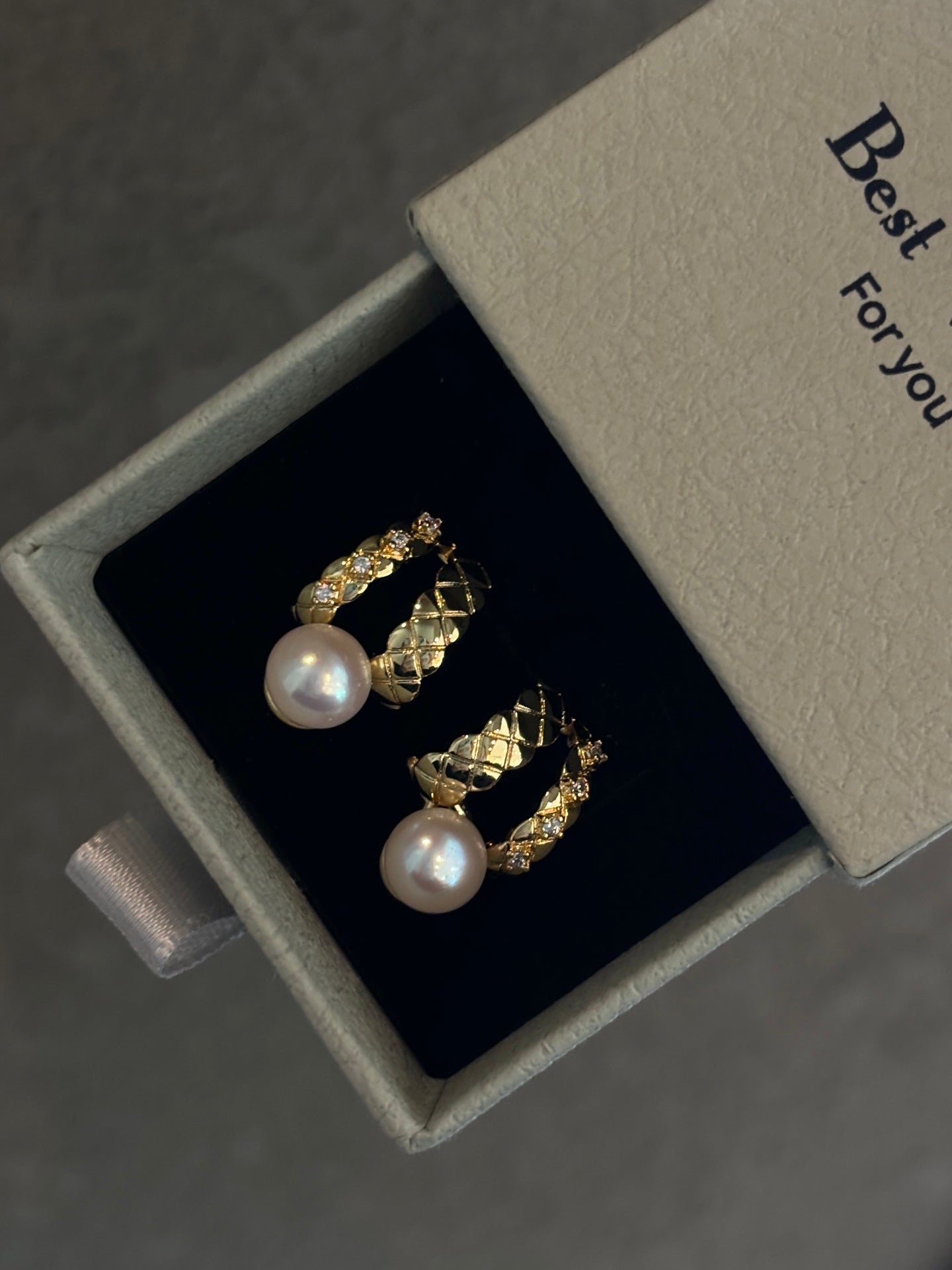 Moonlight Weave Pearl Hoops - Elegance for Everyday Glow