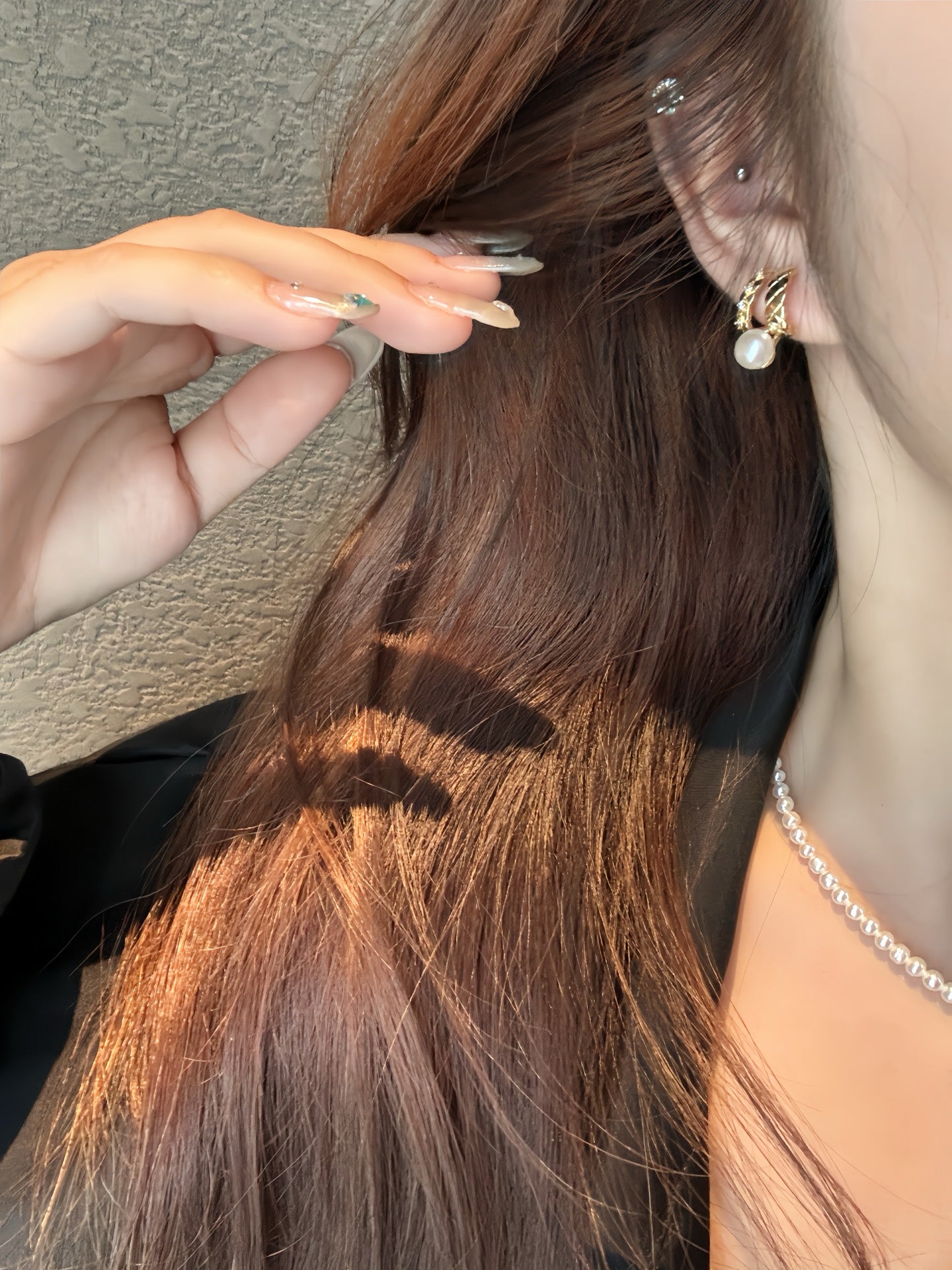 Moonlight Weave Pearl Hoops - Elegance for Everyday Glow