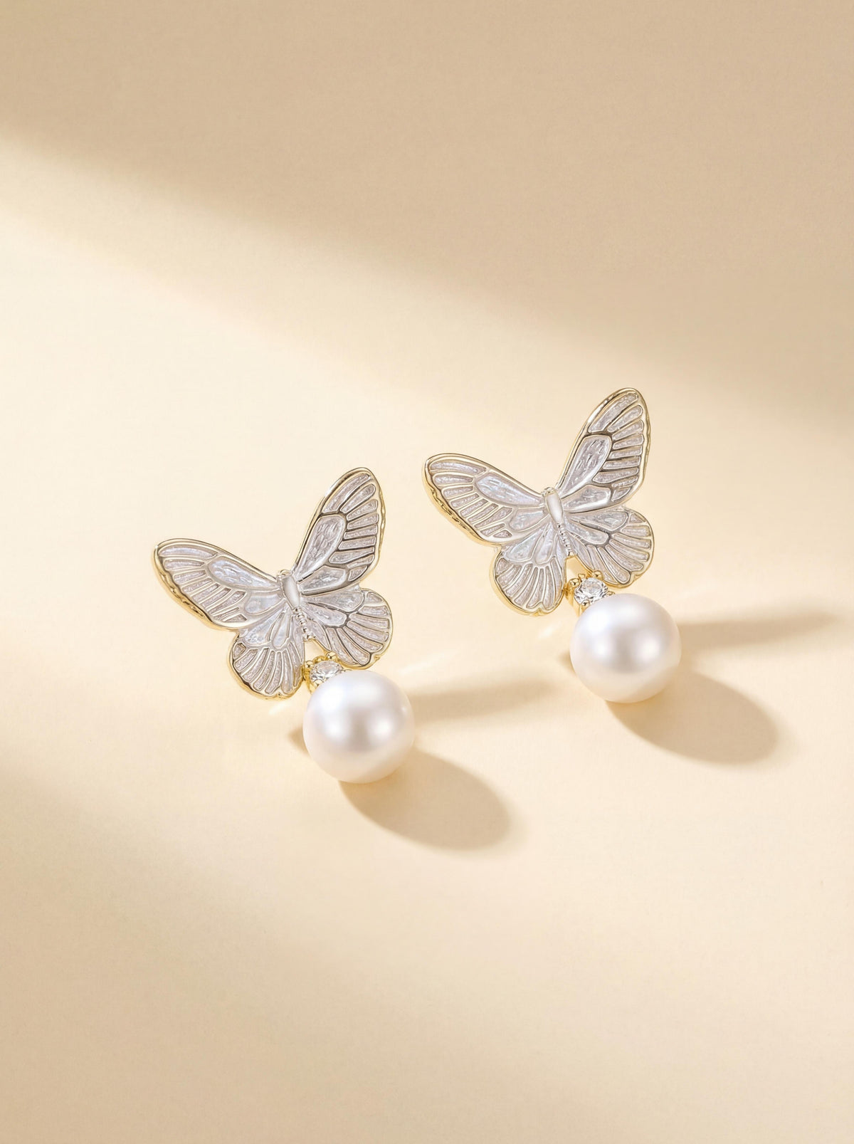 Whispering Butterfly Freshwater Pearl Earrings | Effortless Elegance for Every Occasion