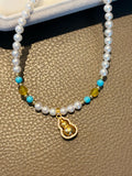 S925 Silver Rotating Gourd Pearl Choker Necklace - Timeless Blessings for Her