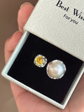 Luminous Aurora Wild Freshwater Pearl Ring Set
